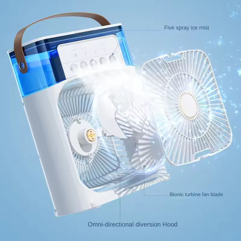 Summer Cooling Fan 3 In 1 Portable Desktop Humidifier USB