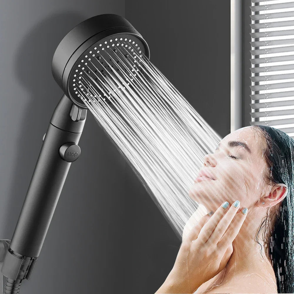 High-Pressure 5-Mode Handheld Shower Head Set
