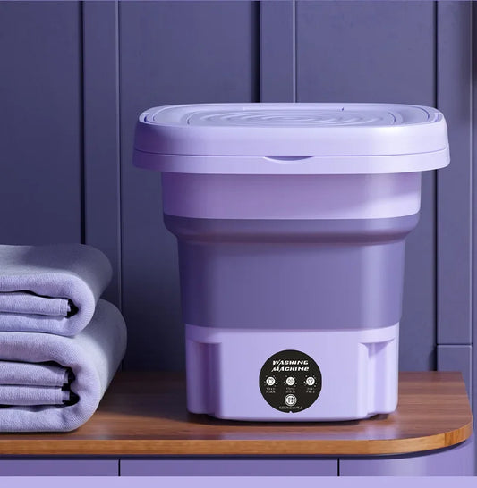 8L Portable Folding Washing Machine Bucket for Clothes Socks Underwear