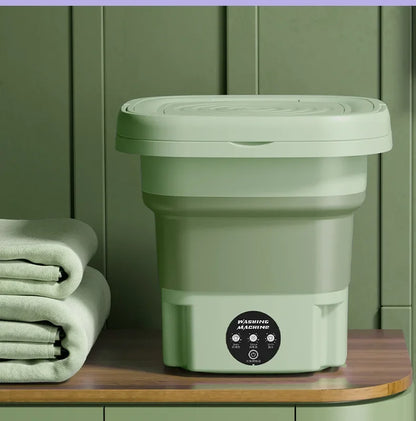8L Portable Folding Washing Machine Bucket for Clothes Socks Underwear
