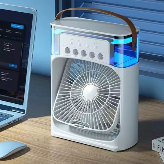 Summer Cooling Fan 3 In 1 Portable Desktop Humidifier USB