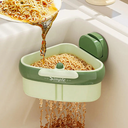 Suction Cup Sink Corner Rack Drain Basket