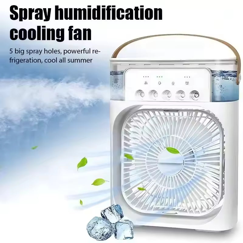 Summer Cooling Fan 3 In 1 Portable Desktop Humidifier USB