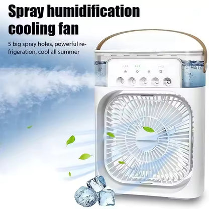 Summer Cooling Fan 3 In 1 Portable Desktop Humidifier USB